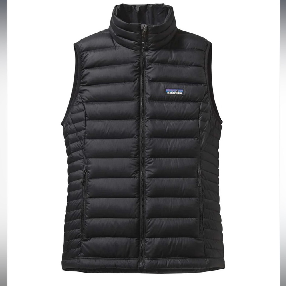 Patagonia Black Women's Down Sweater Vest Size Small Brand New with Tags